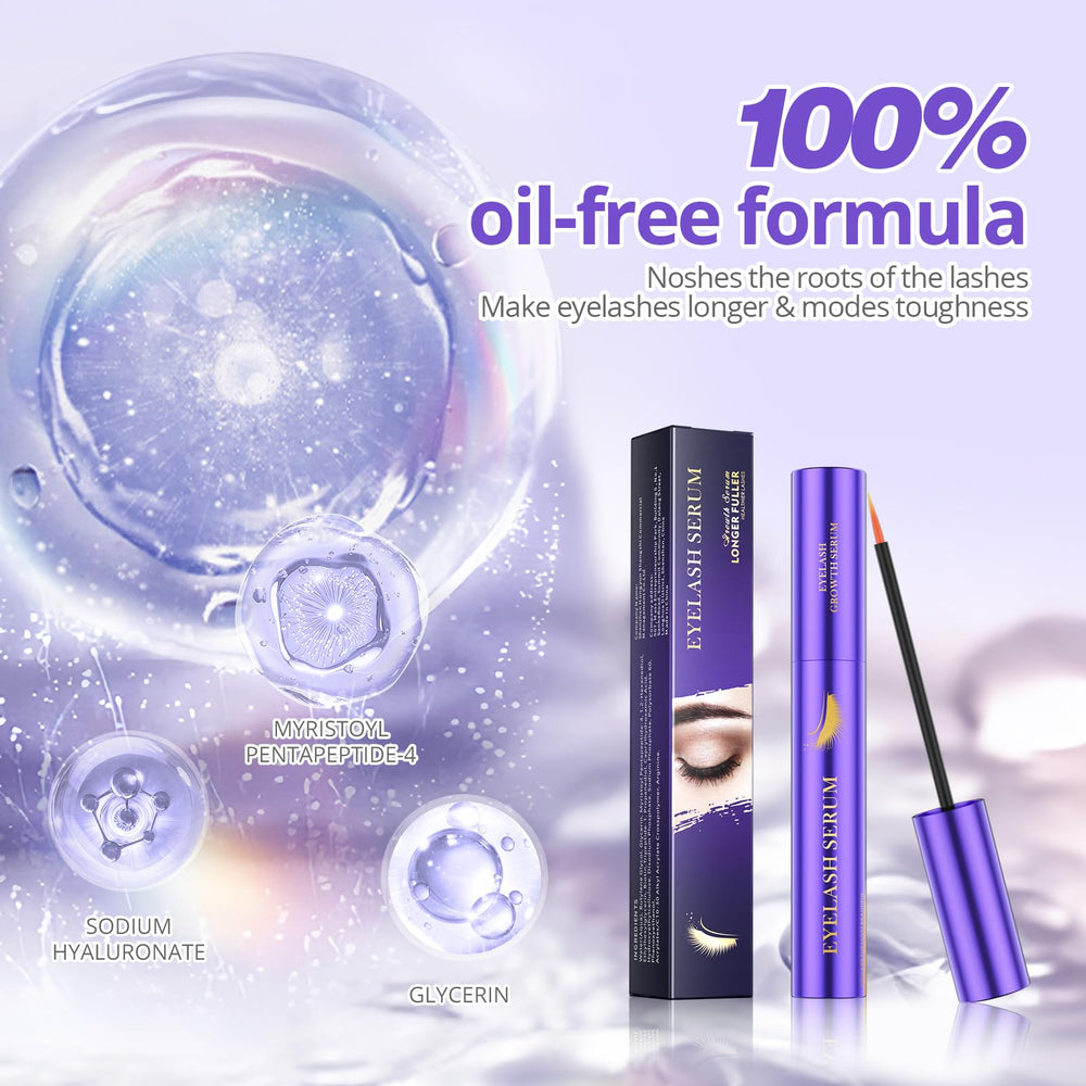SIIEEC Lash Serum base-application shows easy eyeliner-like line.