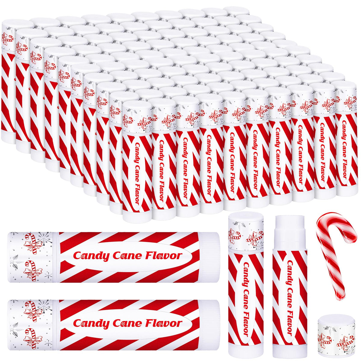 Siifert Christmas lip balms candy pack keeps lips hydrated with festive flavor.