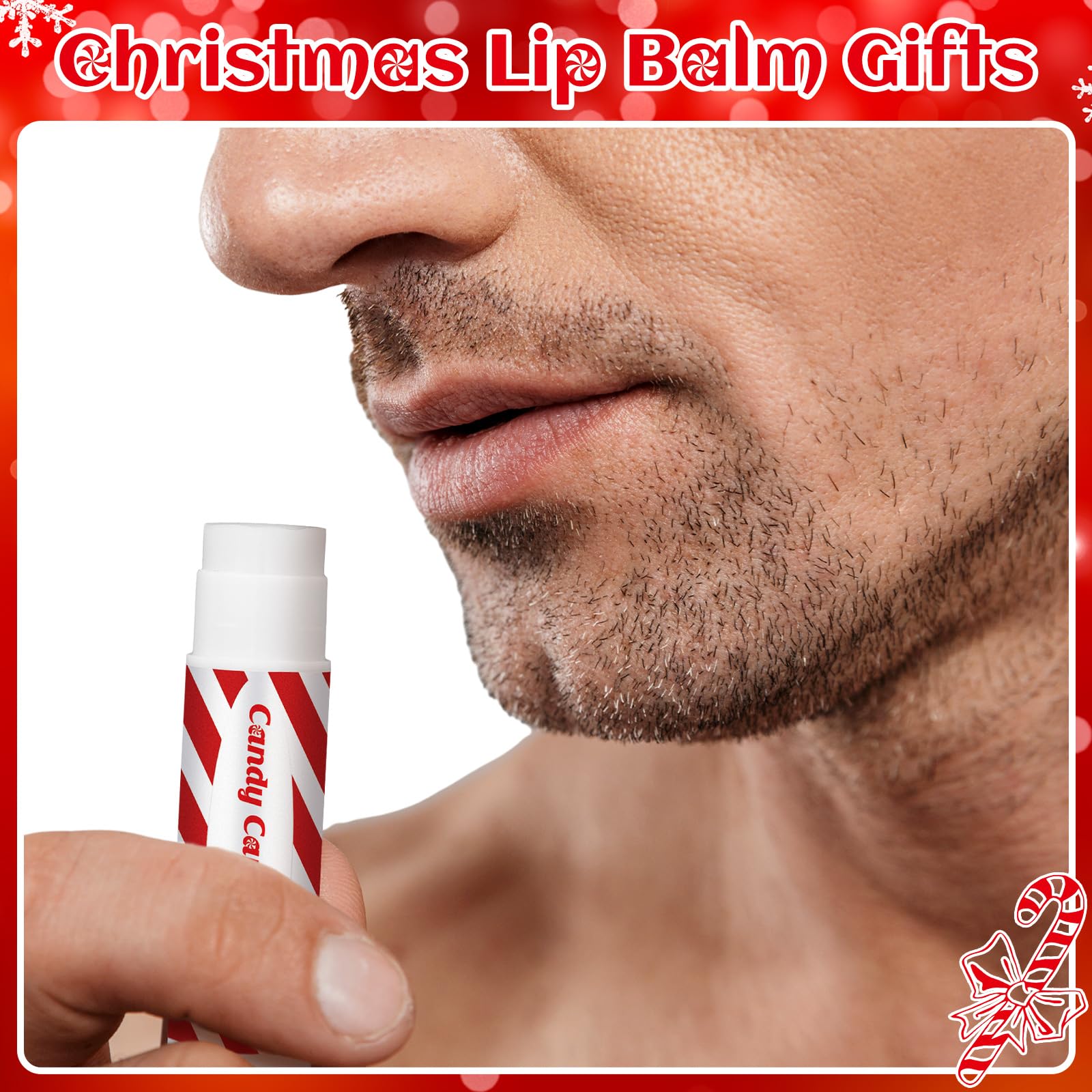 Siifert Christmas party lip balms setup offers easy gifting.
