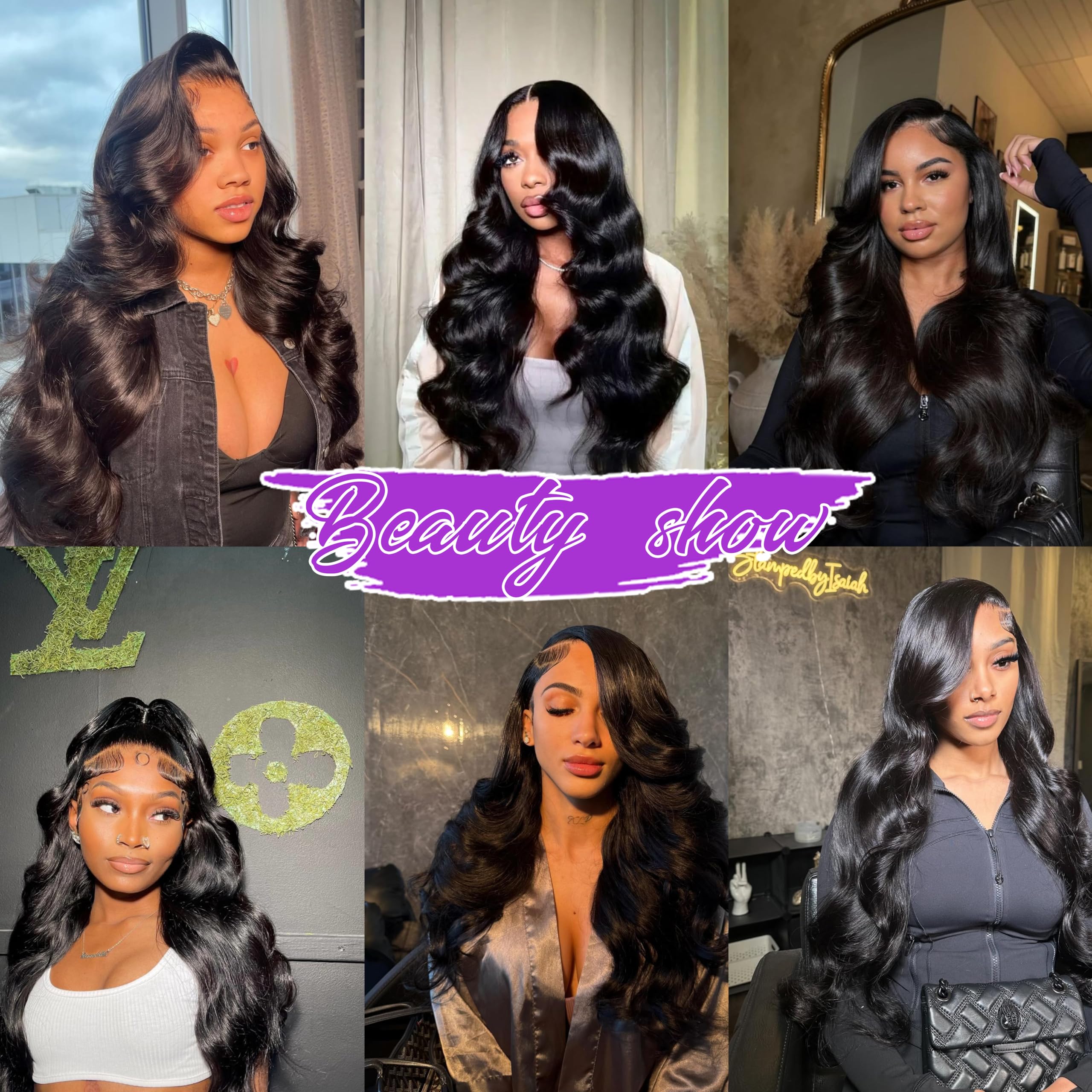 Styling setup with Silaiya 12A body wave bundles ready for sew-in.