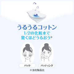 40-sheet pack of Silcot Uruuru sponge facial cotton offers routine value.