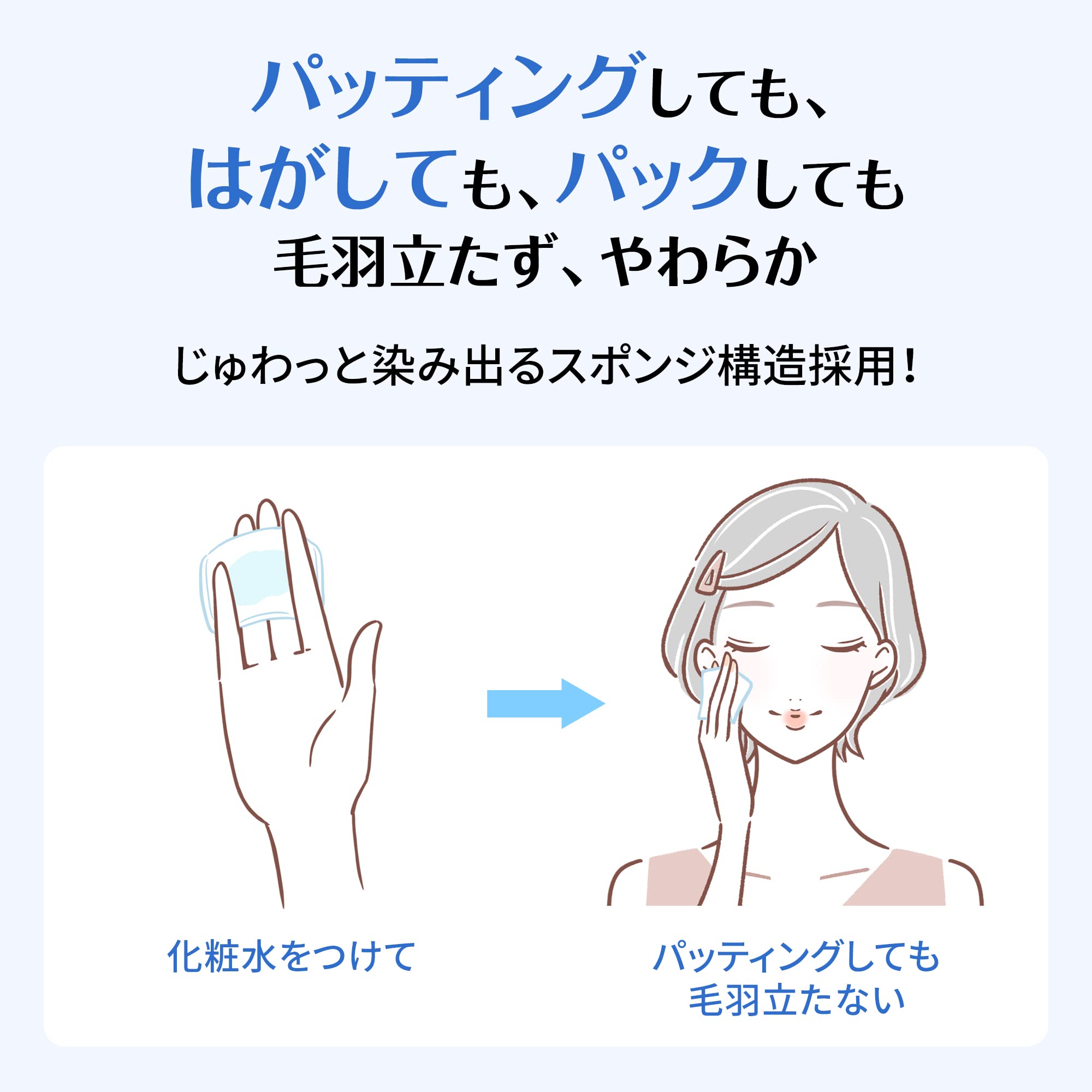 Made in Japan stamp on Silcot Uruuru sponge facial cotton confirms authenticity.