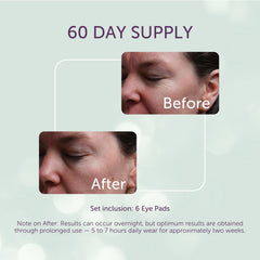 SilcSkin Eye Pads hypoallergenic label highlights skin-friendly, irritation-free design.