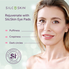 SilcSkin Eye Pads close-up reveals thin silicone material for skin-safe use.