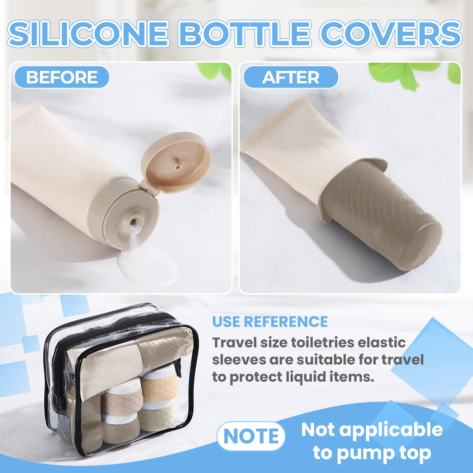 Silevoler clear zipper bag keeps toiletries neatly organized