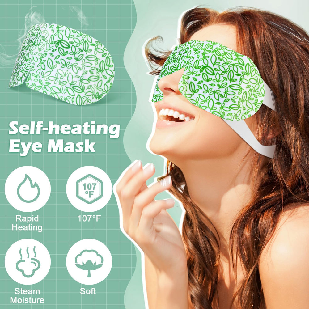 Silicherry steam eye mask application closeup demonstrates breathable fabric and snug fit