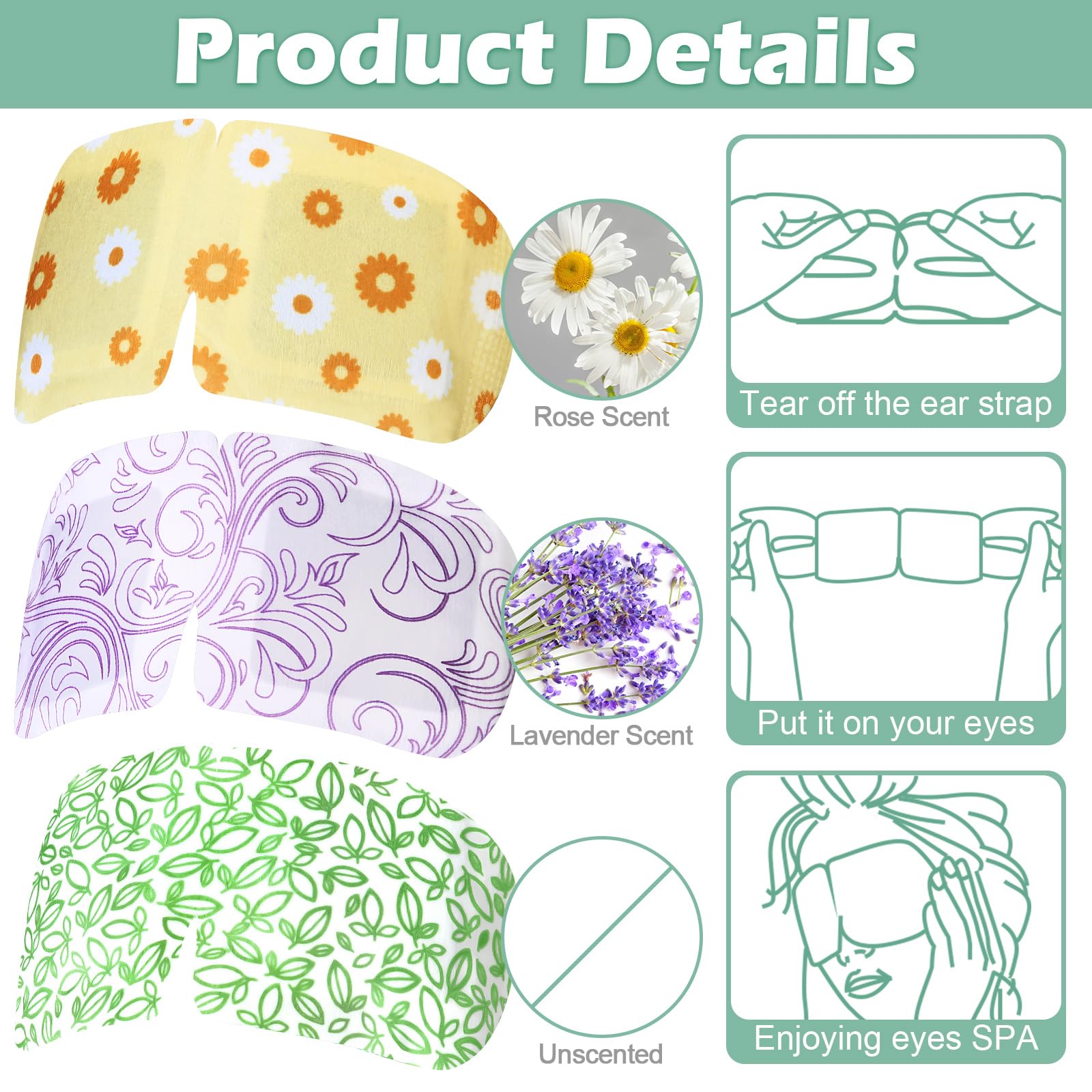 Silicherry steam eye mask chamomile style pack offering soothing scent and comfort