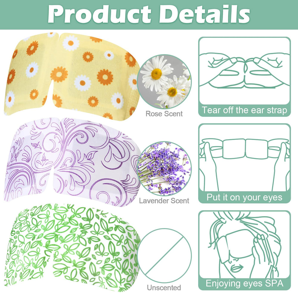 Silicherry steam eye mask chamomile style pack offering soothing scent and comfort
