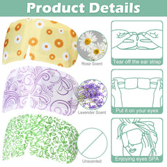 Silicherry steam eye mask chamomile style pack offering soothing scent and comfort