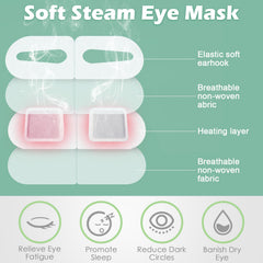 Silicherry steam eye mask unscented style pack for fragrance free comfort during travel