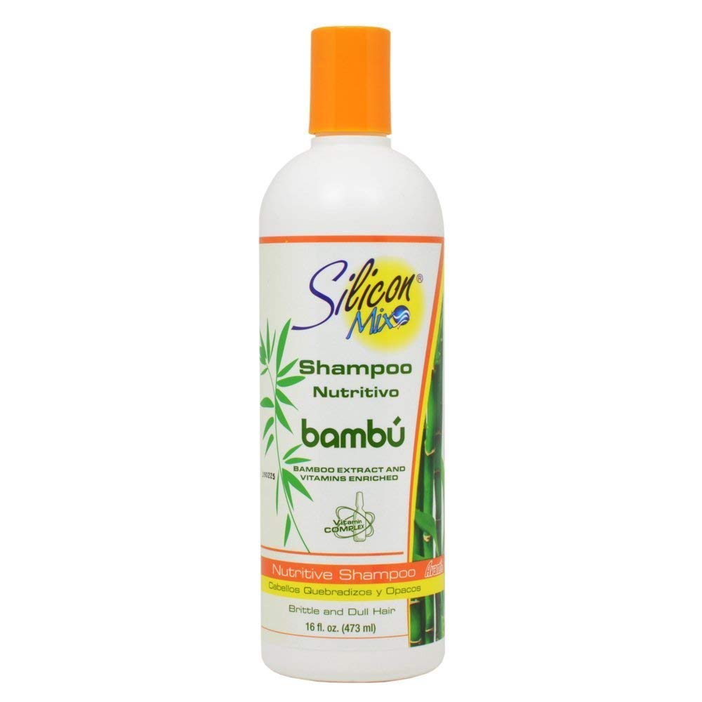 Silicon Mix Bamboo Shampoo 16oz bottle delivers nourishment for healthier, shinier hair.