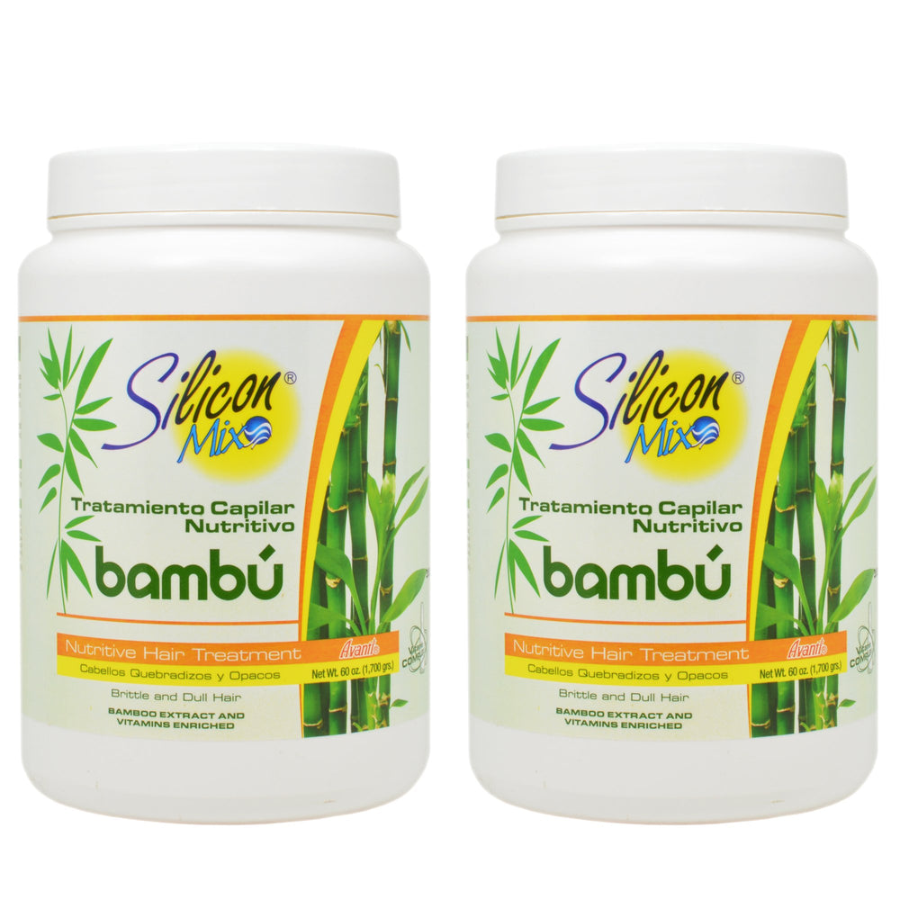 Silicon Mix Bambu hair treatment bottle nourishes and detangles for smoother hair