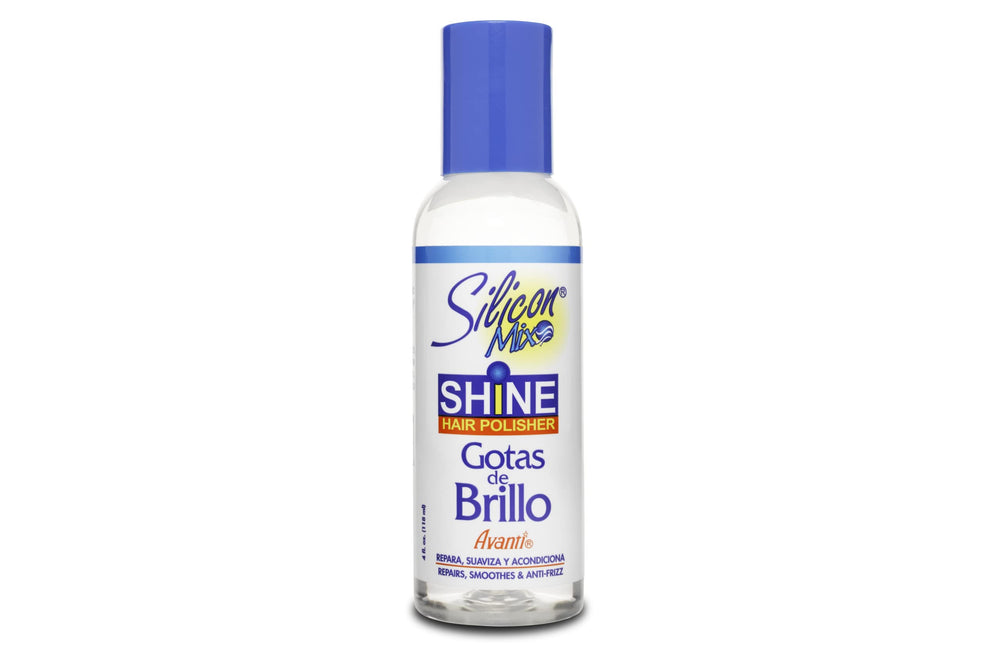 Silicon Mix Hair Polisher bottle promotes shiny, smooth hair and frizz control.