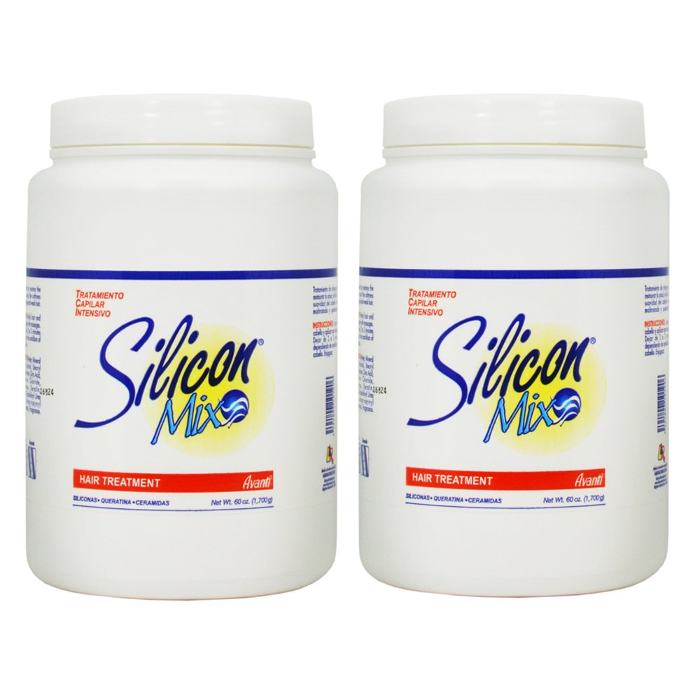 Silicon Mix Intensive Hair Treatment 60oz two-pack bottles for deep conditioning and shine
