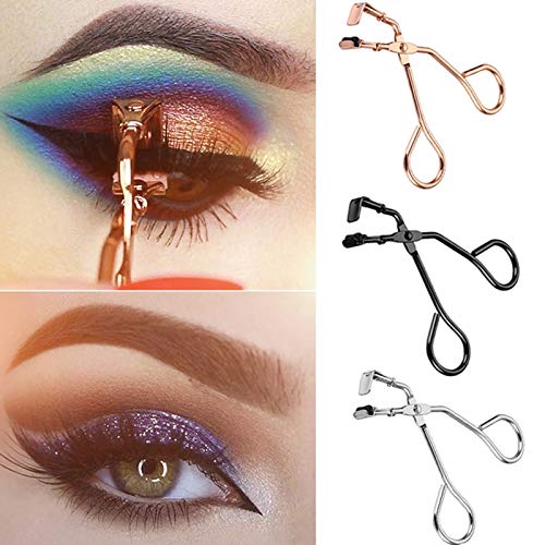 Silicone Eyelash Curler inner outer corners reach tiny lashes.