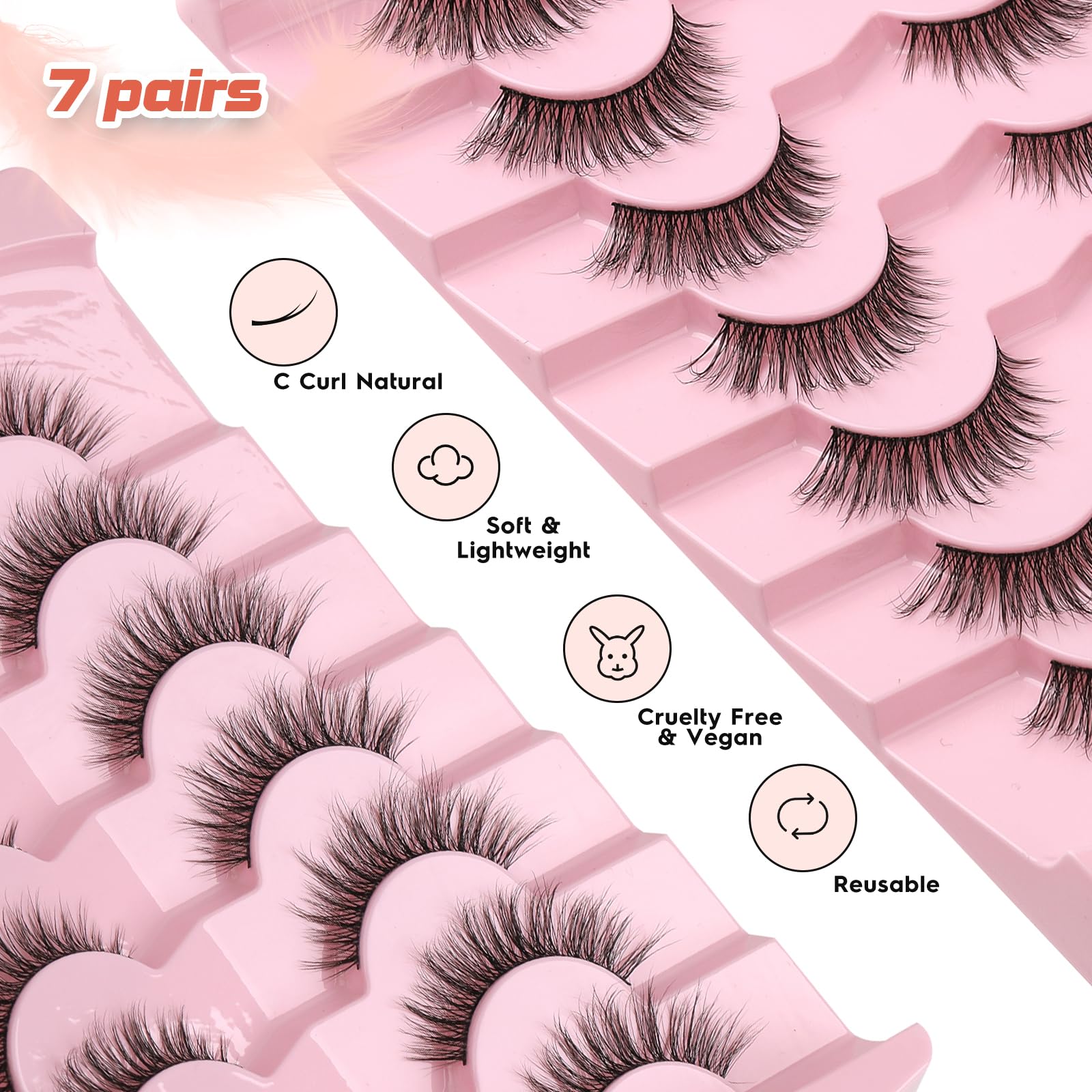 Siligli vegan cruelty-free lashes are reusable and skin-friendly