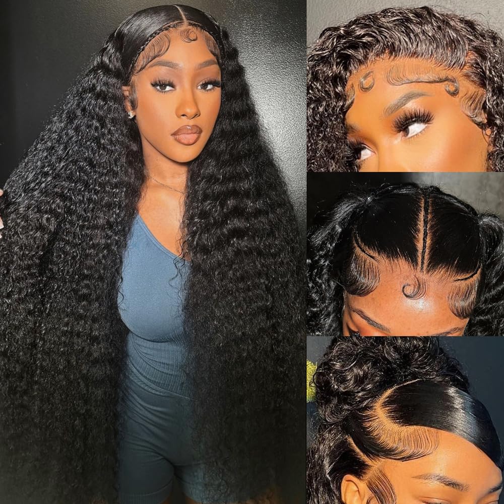 Silinli deep-wave lace-front wig 28-inch delivers full-volume natural waves.