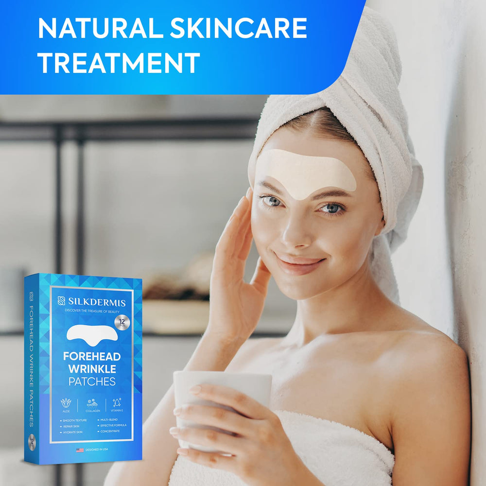 SILKDERMIS day-use ambience shows discreet patch wear during morning routine.