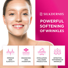 SILKDERMIS overnight-use silicone patch rests gently on skin