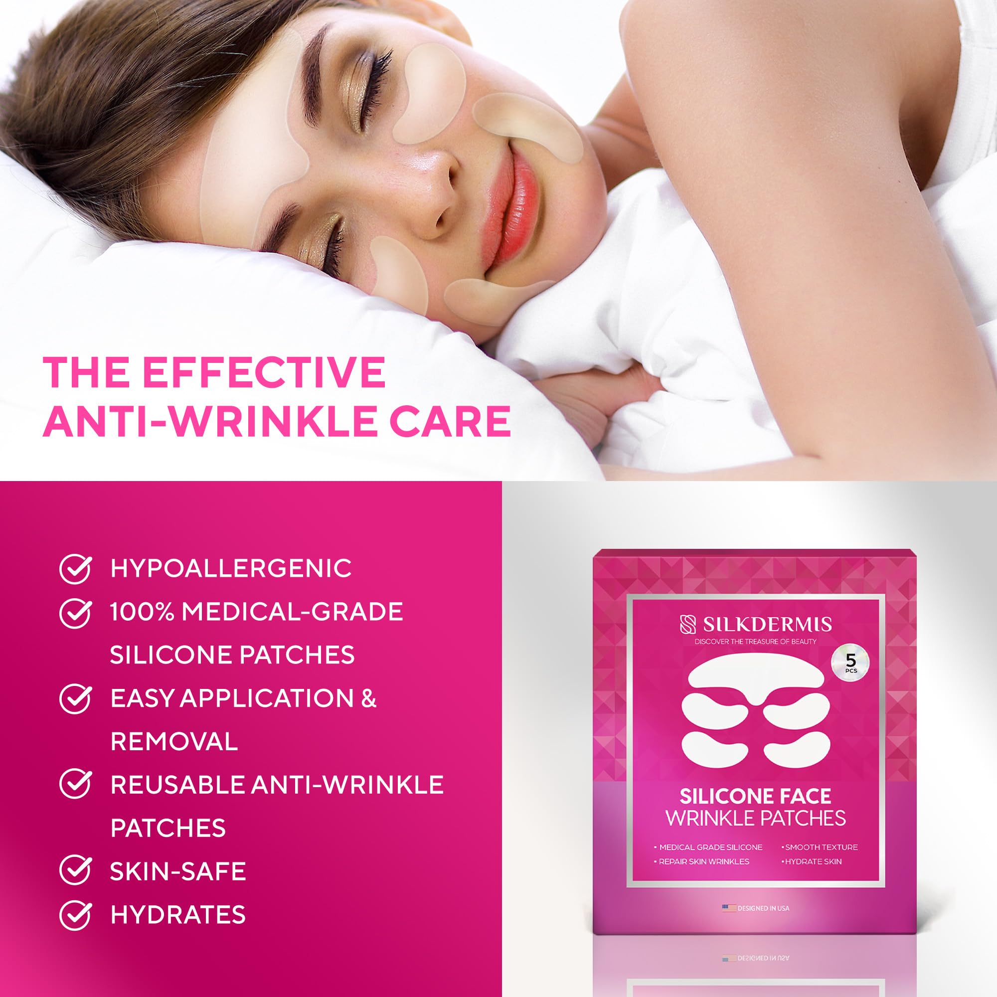 SILKDERMIS under-eye patch smooths fine lines for refreshed eyes