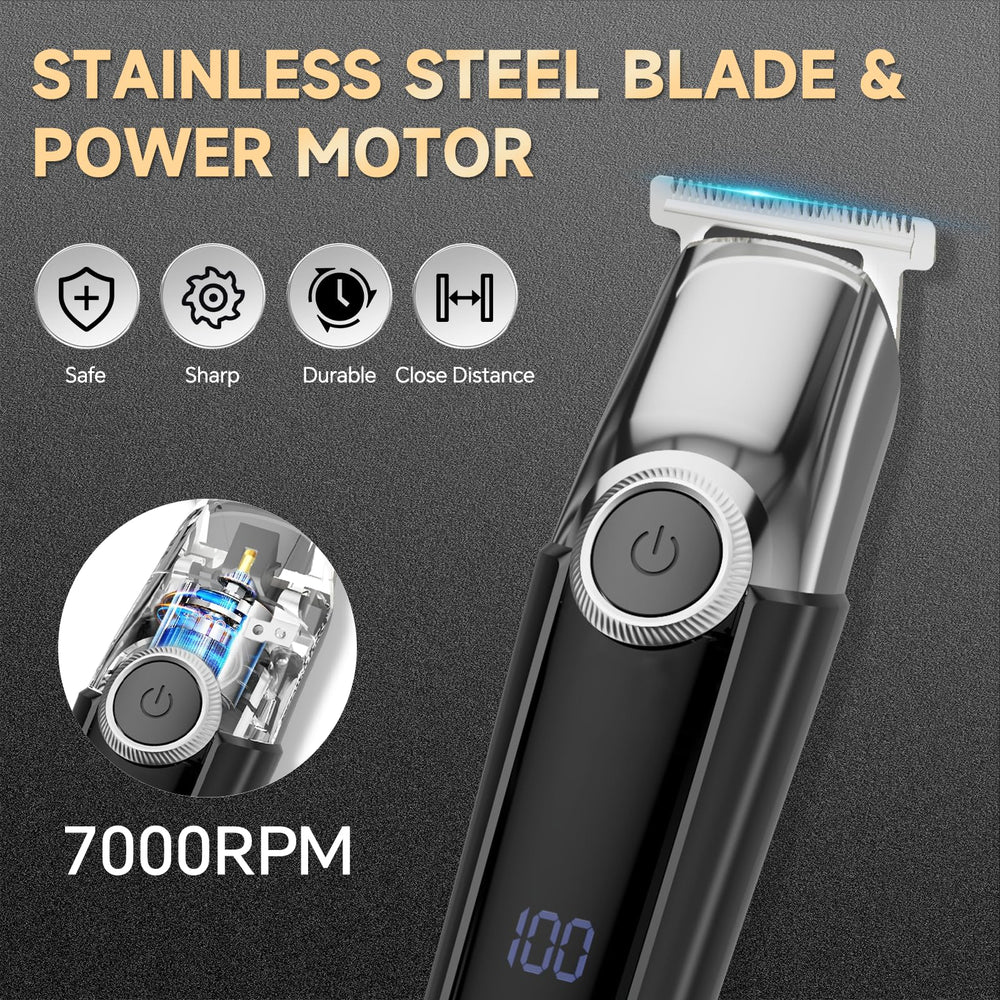 SilkGlow body-hair clipper for clean torso grooming and precision trimming.