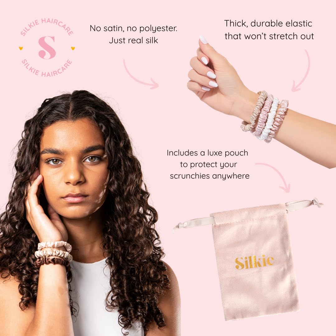 Silkie x4 set no damage hair care with silk glide and snag reduction