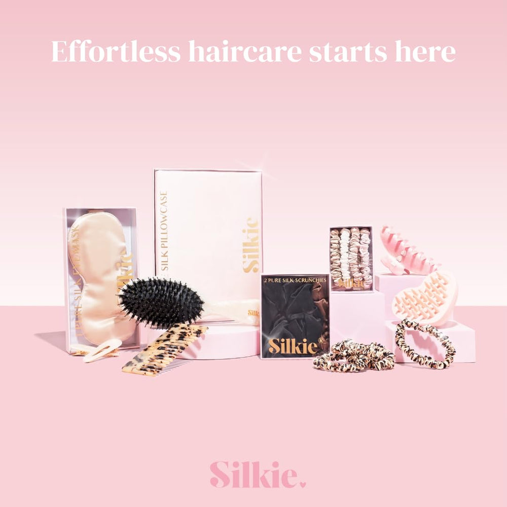 Silkie x4 set mulberry silk close-up highlights premium material