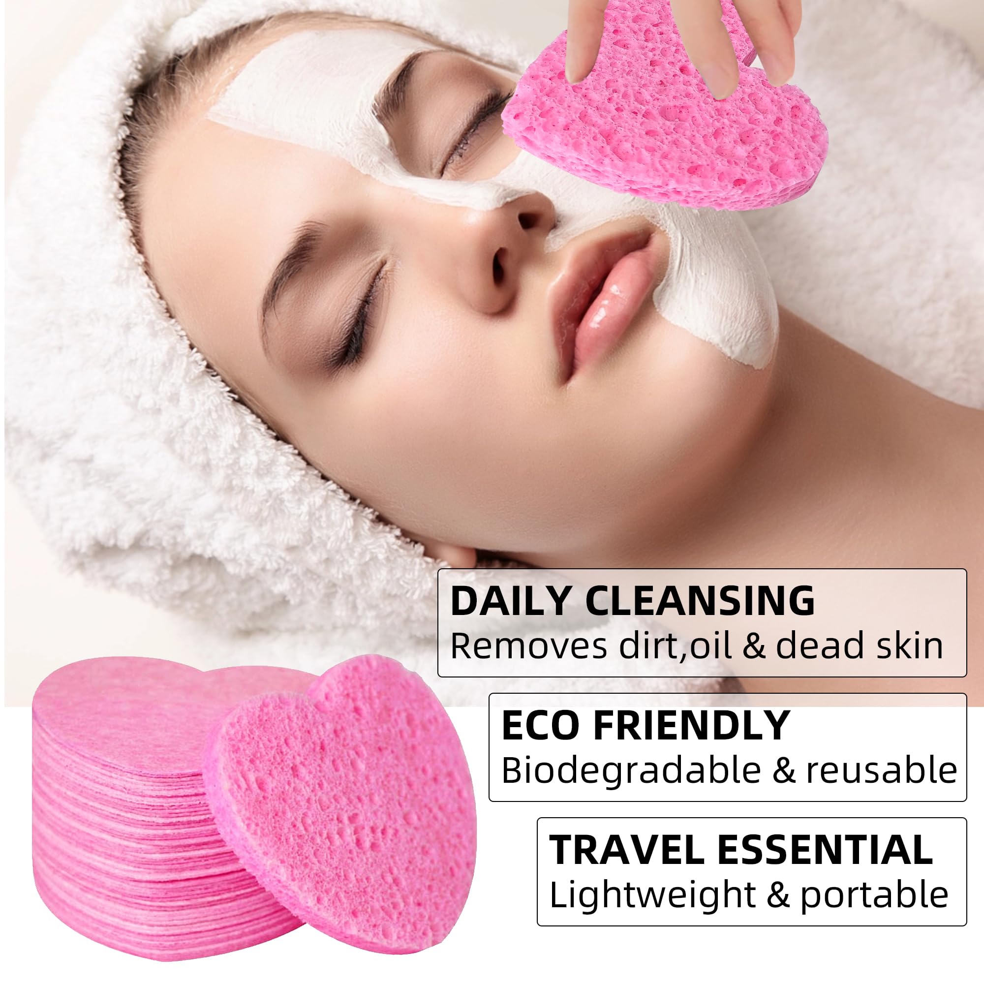 Silkyhose face cleansing sponge exfoliates gently and removes makeup