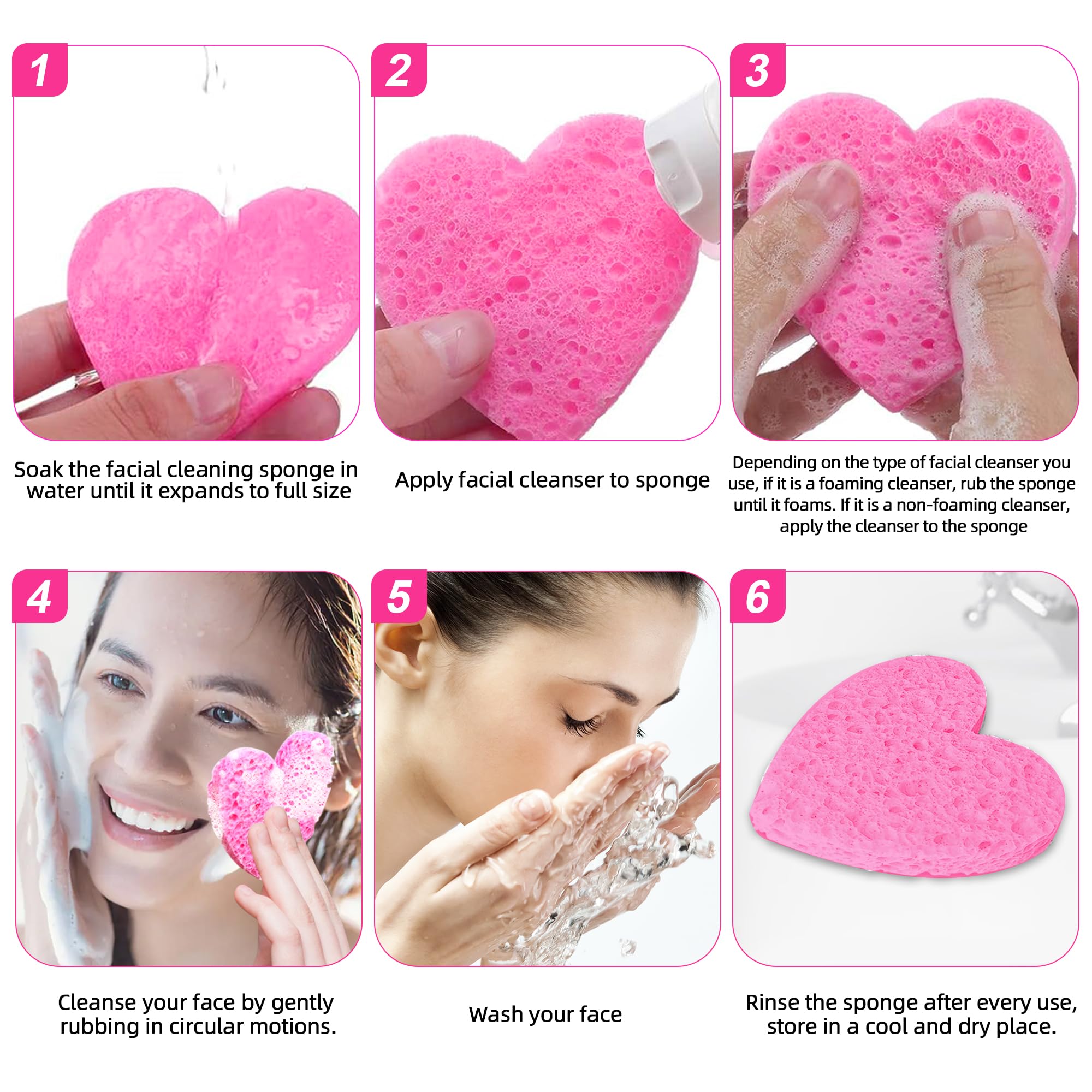 Silkyhose heart-shaped sponge in hand demonstrating compact ergonomic cleansing tool