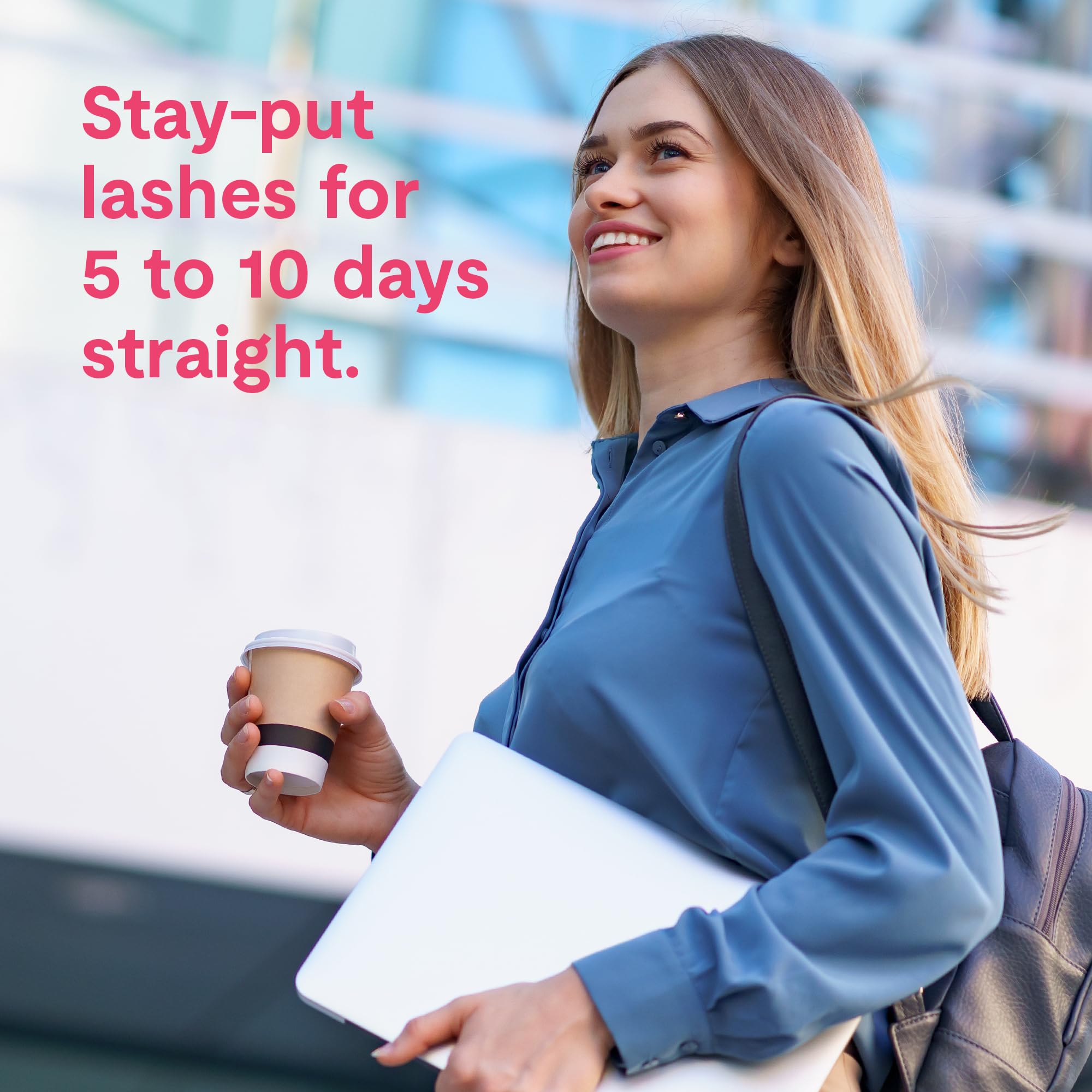 Silly George Pop-On Lashes on-eye natural look for everyday wear