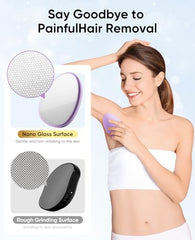 SILVLF Crystal Hair Eraser close-up surface showing safe, smooth exfoliation.
