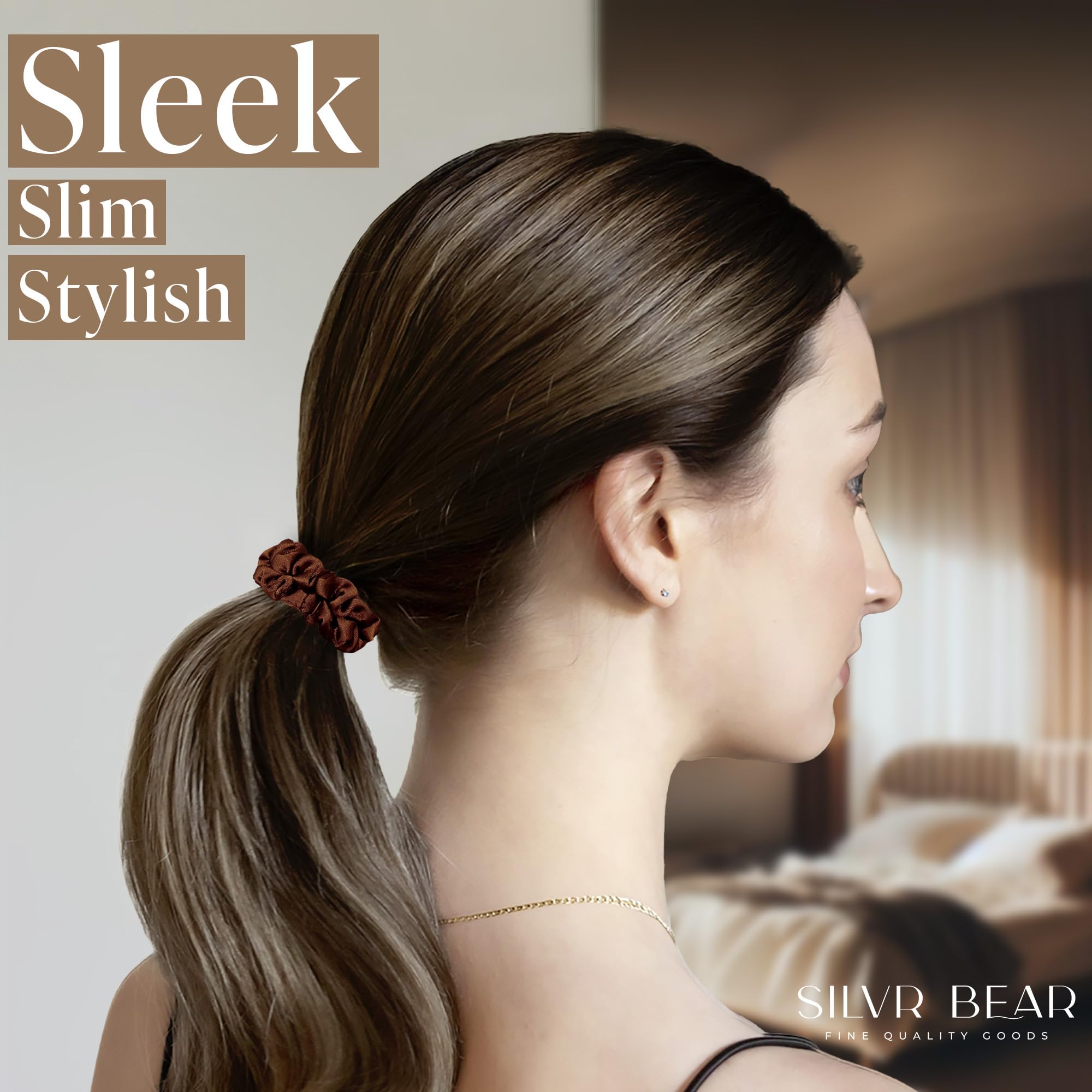 Silvr Bear hair-damage-free design – premium satin minimizes pulling during styling