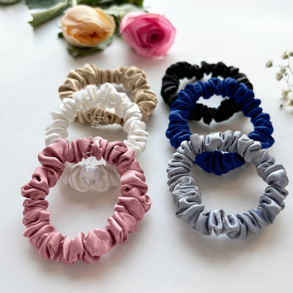 Silvr Bear men’s satin hair tie bun for smooth, secure styling on long hair.