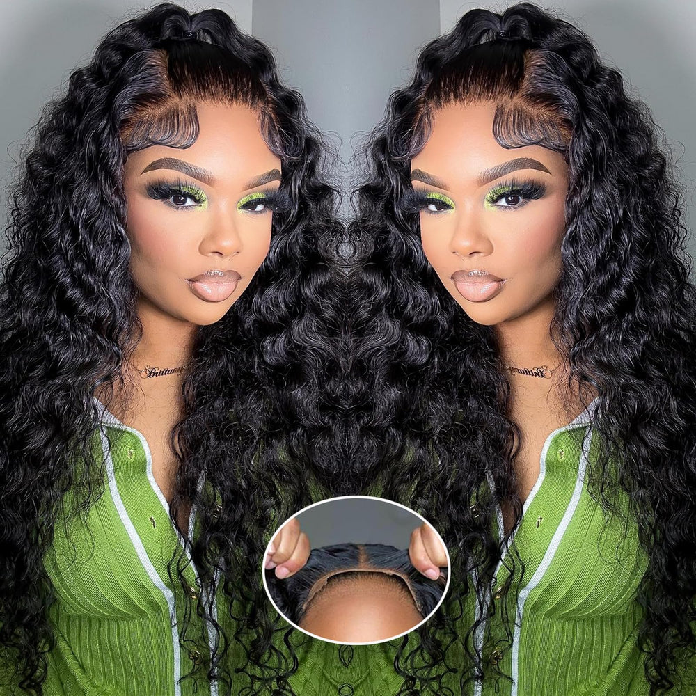 Simeider 24in water wave lace-front wig shows natural daily wear