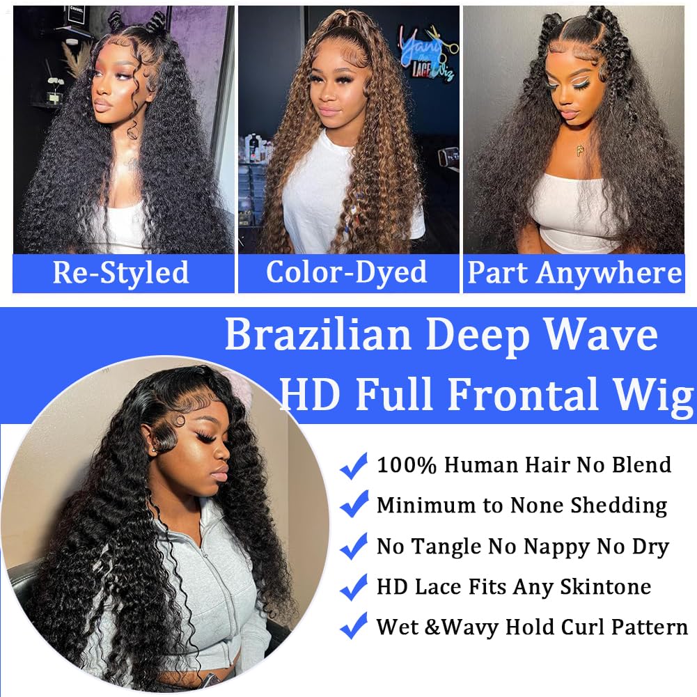 Simeider Brazilian human hair deep wave wig for long-lasting curl