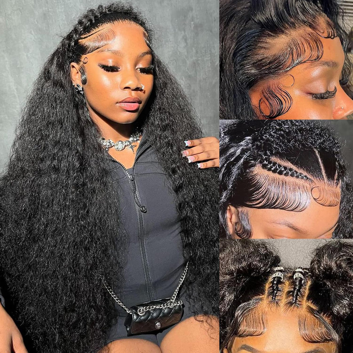 Simeider deep wave lace front wig 30 inch offers natural-looking parting for versatile styling
