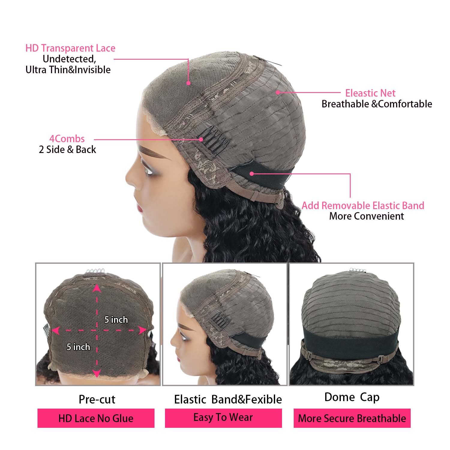 Simeider glueless wear: secure fit without glue, easy on/off