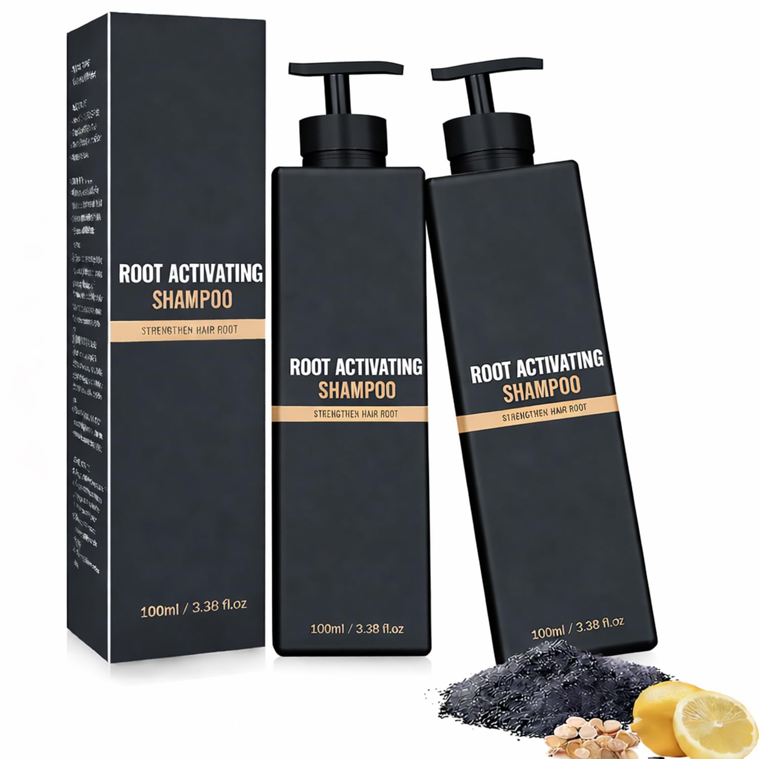 Simnoble root activator shampoo bottle—natural formula supports healthier-looking hair.
