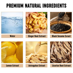 Simnoble natural formula plant extracts—nourished hair roots and shine.
