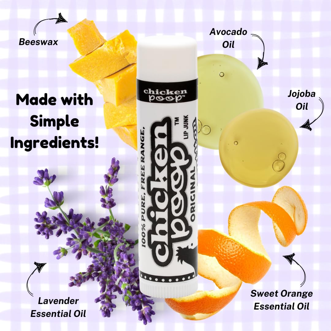 Simone Chickenbone Lip Junk Original avocado oil ingredient for nourishing hydration