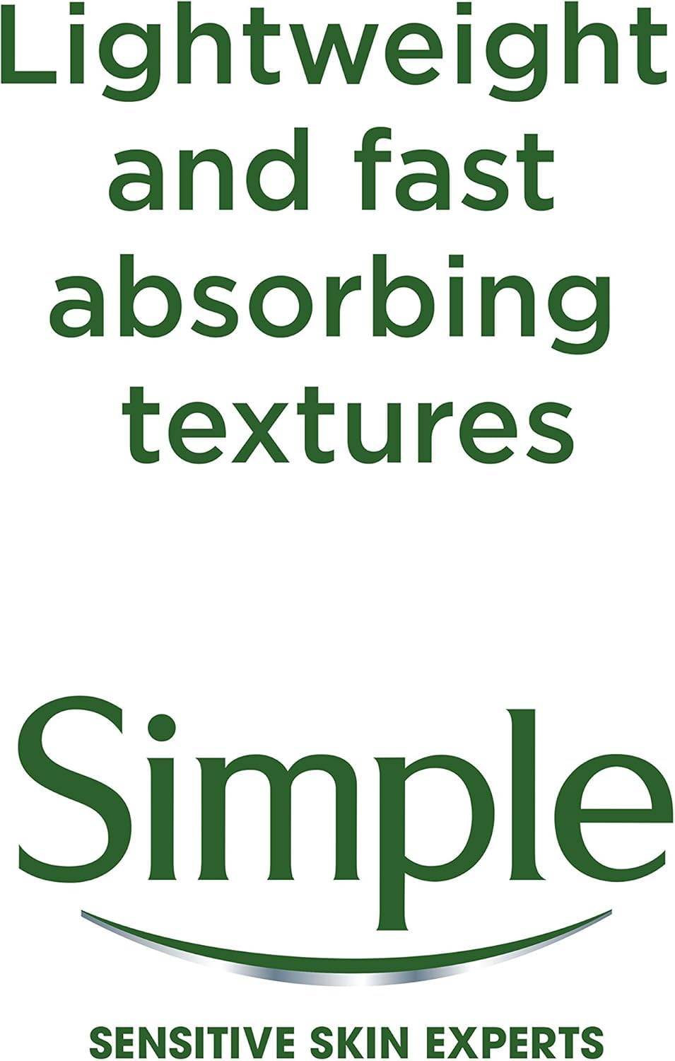 Simple Cleansing Facial Wipes soft fabric communicates ease of use with one-handed cleansing.