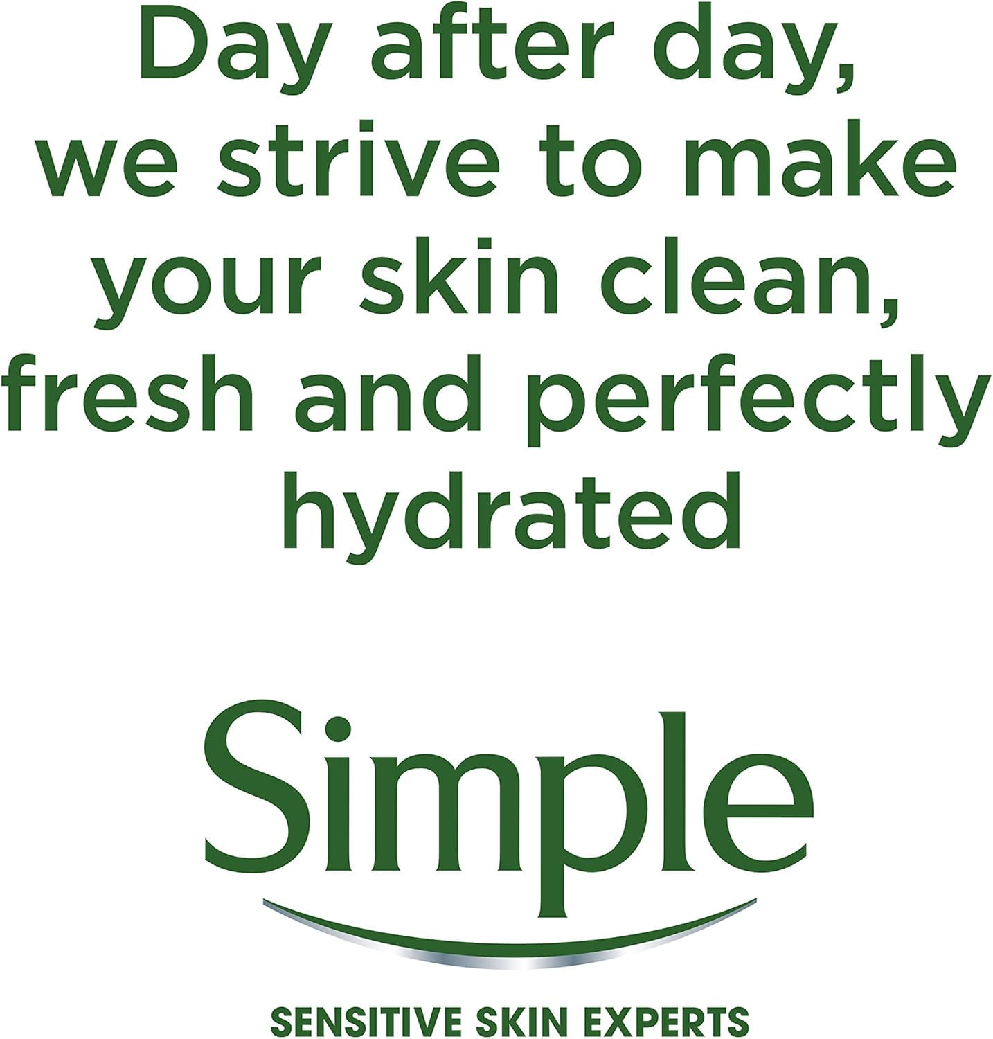 Simple Cleansing Facial Wipes usage removing makeup shows quick, gentle refresh after workouts or commutes.