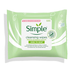 Simple Cleansing Facial Wipes wipes closeup texture highlights soft fibers for comfortable daily cleansing.
