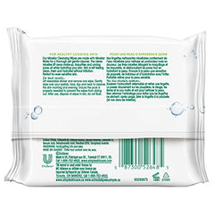 Simple Micellar Wipes application close-up showing makeup removal and hydration.