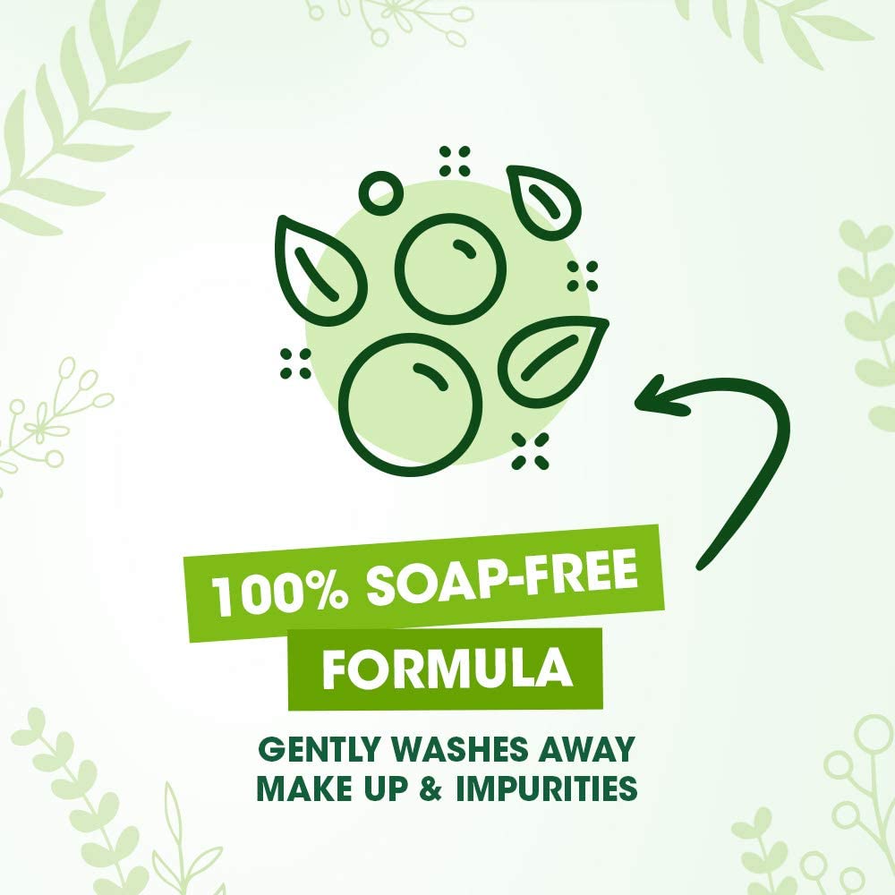 Simple Moisturizing Facial Wash lather closeup demonstrates light, hydrating cleanse.