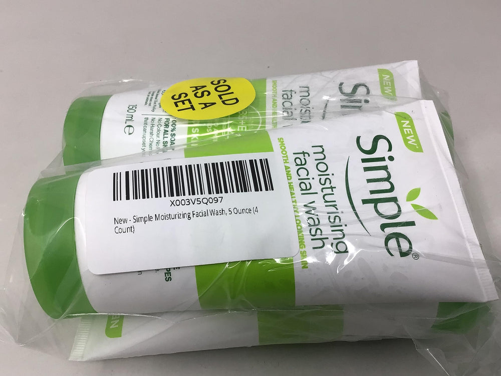 Simple Moisturizing Face Wash natural ingredients label—skin-loving multivitamin signals.