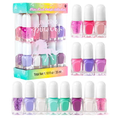 SIMPLE PLEASURES Unicorn Power nail polish set color palette for playful at-home nail art