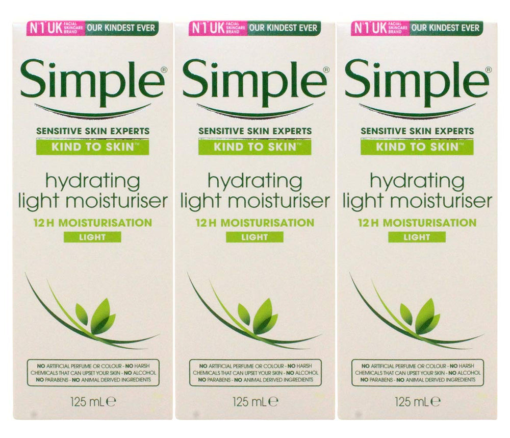 Simple Skin Hydrating Moisturizer pack of 3 delivers all-day moisture for sensitive skin.