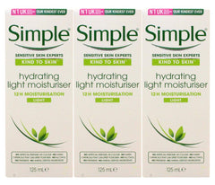Simple Skin Hydrating Moisturizer pack of 3 delivers all-day moisture for sensitive skin.