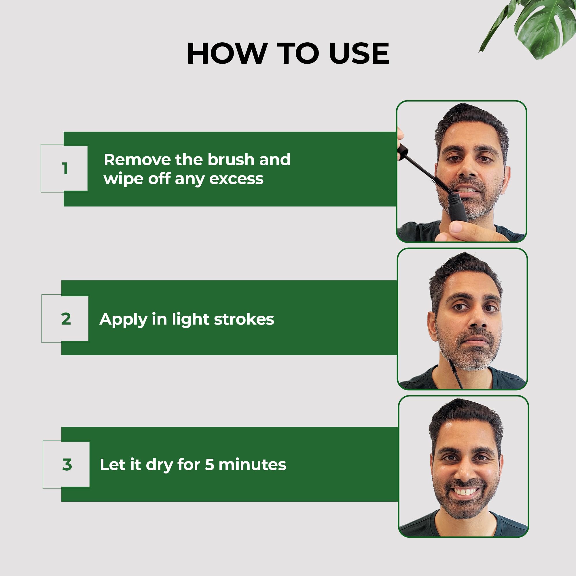 Simpler Hair Color quick-dry formula for everyday beard maintenance.